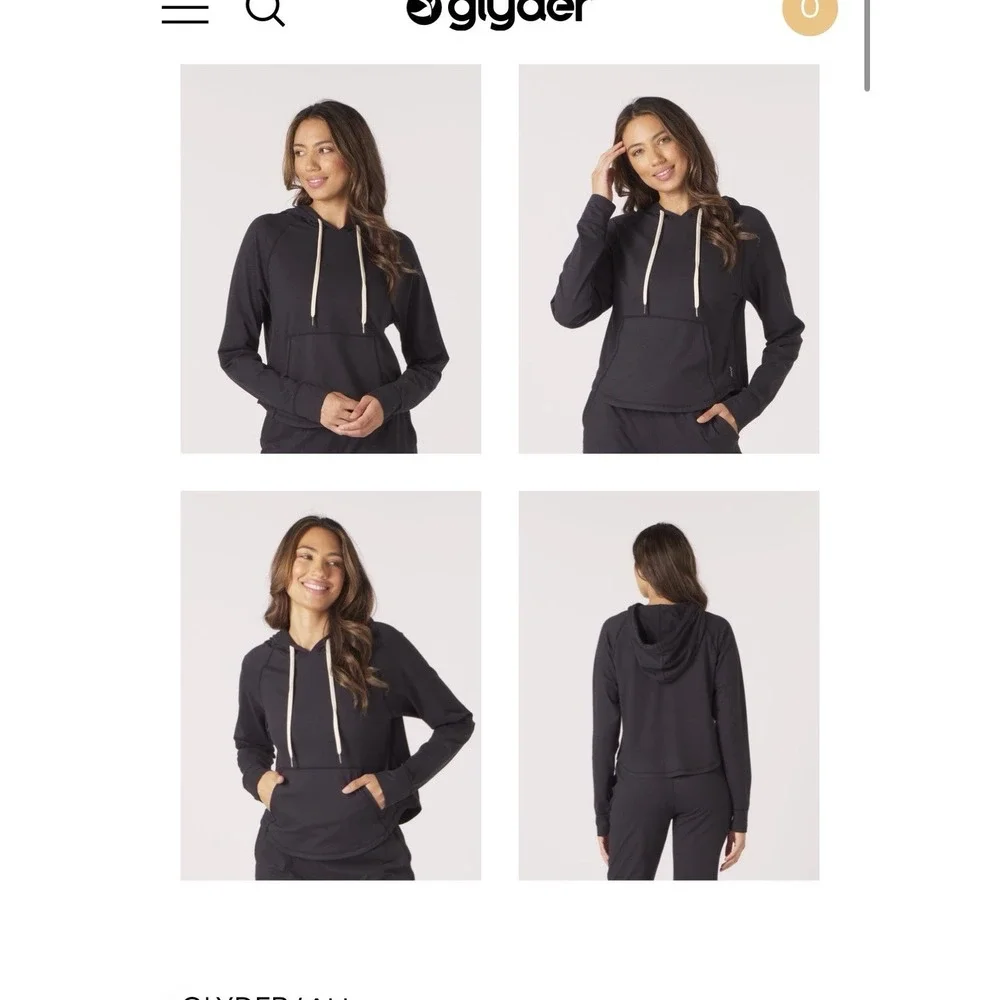Light Weight Hoodie Jogger Set Chocolate Brown Medium Lounge Athleisure Matching